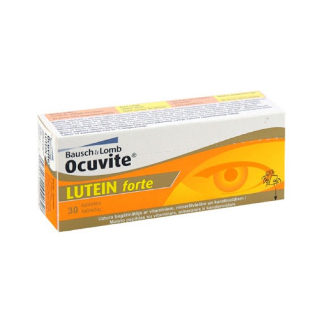 Ocuvite Lutein Forte 30 Tabs (Συμπλήρωμα Διατροφής για την Προστασία των Ματιών)