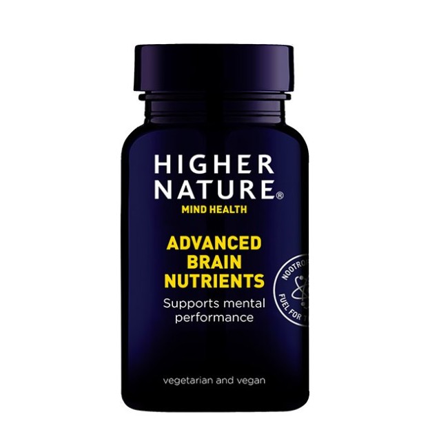 Higher Nature Advanced Brain Nutrients 90caps (Συμπλήρωμα Διατροφής για τη Φυσιολογική Λειτουργίας του Εγκεφάλου)