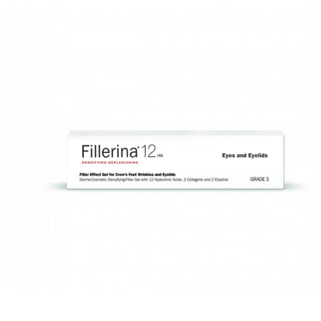 Fillerina 12HA Densifying Filler Eyes and Eylids Grade 3 15ml (Αγωγή Αναπλήρωσης Όγκου & Γεμίσματος των Ρυτίδων για Mάτια & Bλέφαρα – Βαθμός 3)