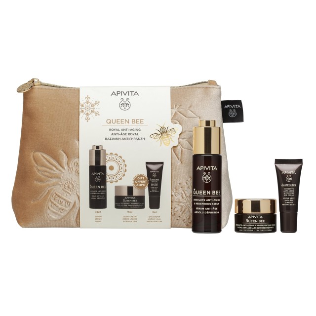 Apivita SET Queen Bee Routine Serum (ΣΕΤ Απόλυτης Αντιγήρανσης & Αναγέννησης - Ελαφριά Υφή)