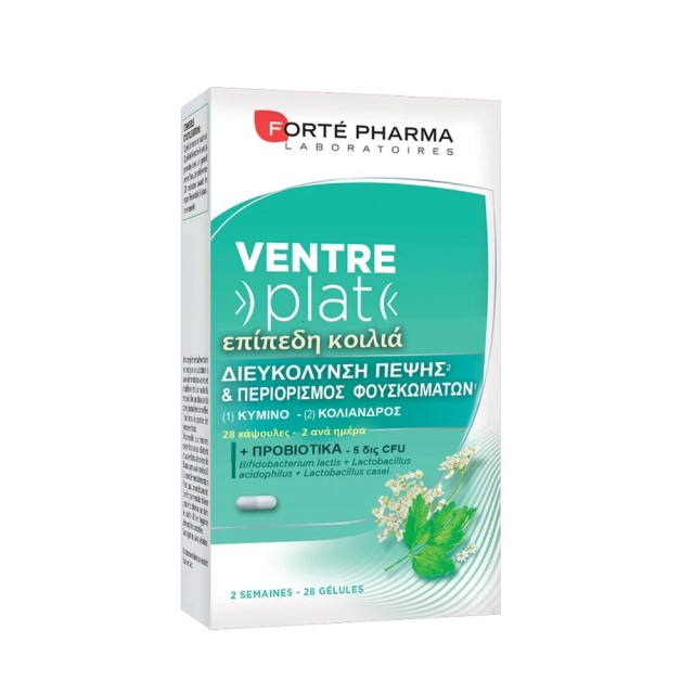 Forte Pharma Ventre Plat 28tabs (Συμπλήρωμα Διατροφής για Μείωση των Κοιλιακών Καμπυλών & Φουσκωμάτων)
