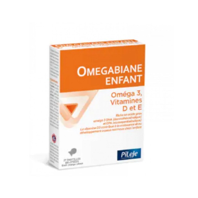 Pileje Omegabiane Enfant Omega 3 Vitamins D & E 27tabs (Συμπλήρωμα Διατροφής για Παιδιά με Ιχθυέλαιο & Βιταμίνες D & E)