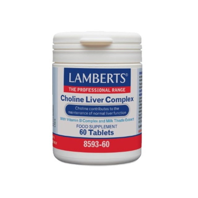 Lamberts Choline Liver Complex 60tabs (Συμπλήρωμα Διατροφής για την Καλή Λειτουργία του Ήπατος)