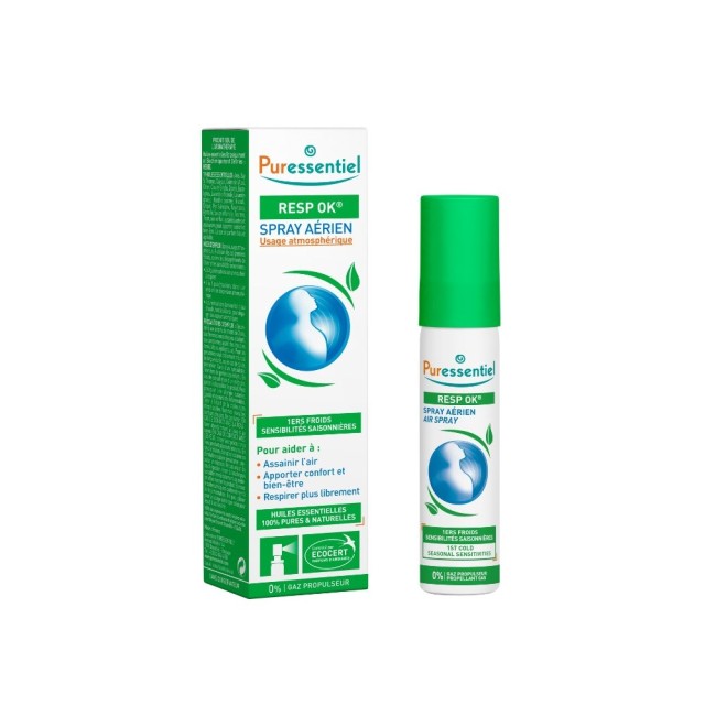 Puressentiel Respiratory Resp Ok Air Spray 20ml (Σπρέι Καθαρισμού Αέρα που Καταπραΰνει το Αναπνευστικό)