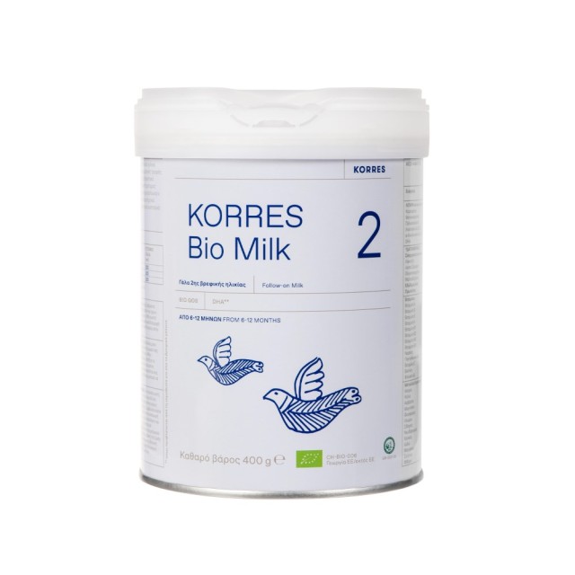 Korres Bio Milk 2 400gr (Βιολογικό Αγελαδινό Γάλα για Βρέφη 6-12 Mηνών)