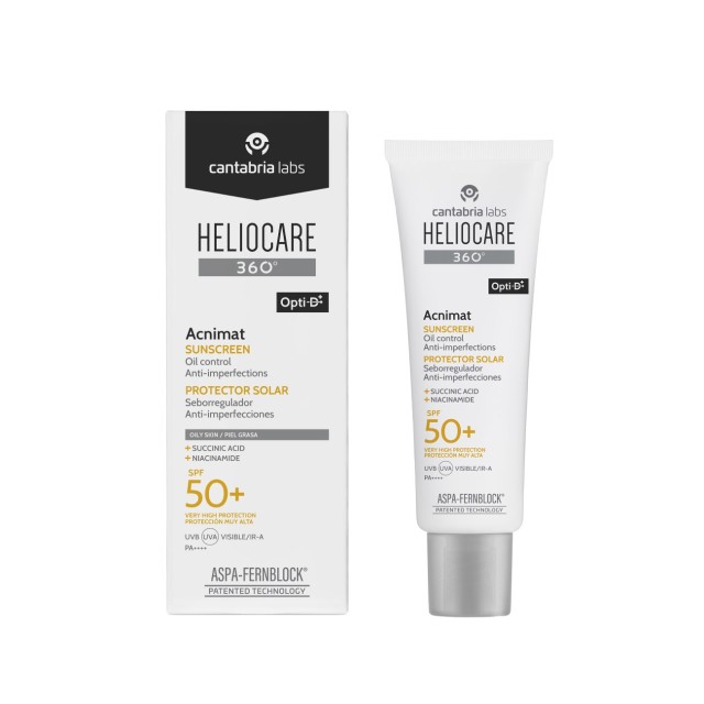 Heliocare 360 Acnimat SPF50+ 50ml (Αντηλιακό Προσώπου για Λιπαρό Δέρμα με Τάση Ακμής)