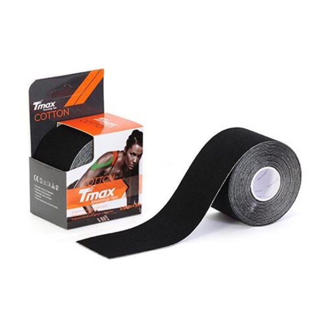 Johns Tmax Kinesiology Tape 5.0cmx5m (Ταινίες Κινησιολογίας - Μαύρο Χρώμα)