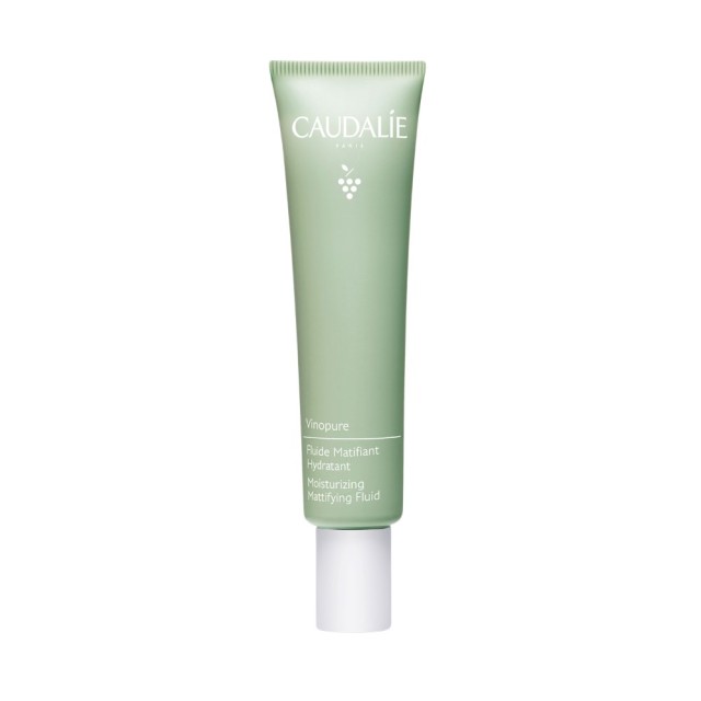 Caudalie Vinopure Moisturizing Mattifying Fluid 40ml (Λεπτόρρευστη Ενυδατική Κρέμα Προσώπου Κατά των Ατελειών για Επιδερμίδα με Τάση Ακμής)