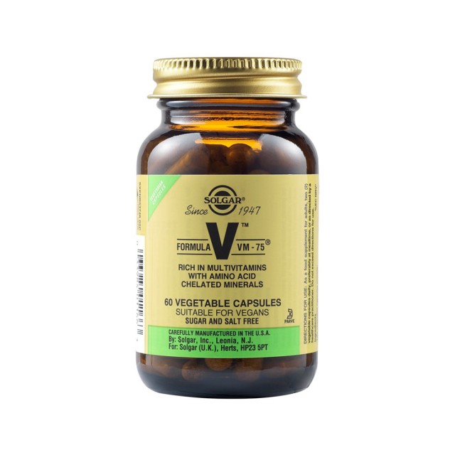 Solgar Formula Vm 75 60 veg caps (Πολυβιταμίνες)