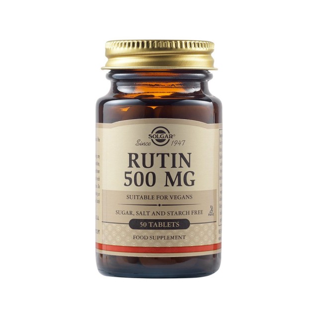 Solgar Rutin 500mg 50tabs (Βιοφλαβονοειδές Εσπεριδοειδών)