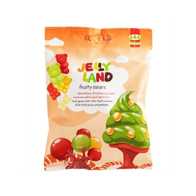 Kaiser Jelly Land Fruity Bears 100gr (Αρκουδάκια Ζελεδάκια με Συμπυκνωμένο Χυμό Φρούτων)