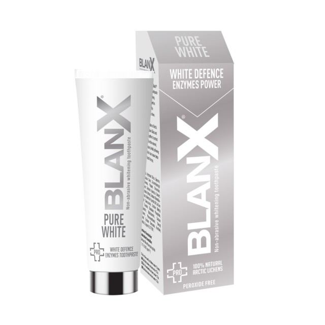 BlanX Pure White Defence Enzymes Toothpaste 75ml (Λευκαντική Οδοντόκρεμα)