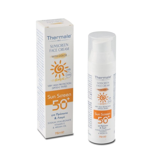 Thermale Med Sunscreen Face Cream SPF50+ with Color 75ml