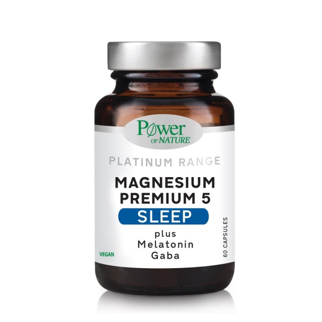 Power Health Platinum Magnesium Premium 5 Sleep 60caps (Συμπλήρωμα Διατροφής για τη Βελτίωση της Ποιότητας του Ύπνου)