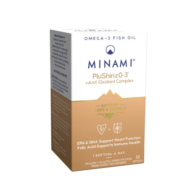Minami PlushinzO-3 Antioxidant Complex 30 Softgels (Αντιγηραντικό Συμπλήρωμα Διατροφής)