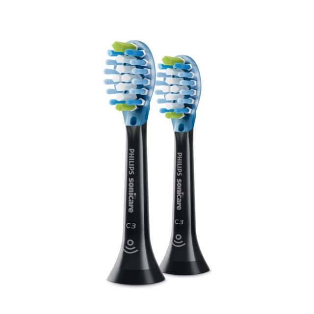 Philips Sonicare C3 Premium Plaque Defence HX9042/33 2τεμ (Ανταλλακτικές Κεφαλές Οδοντόβουρτσας Μαύρες)