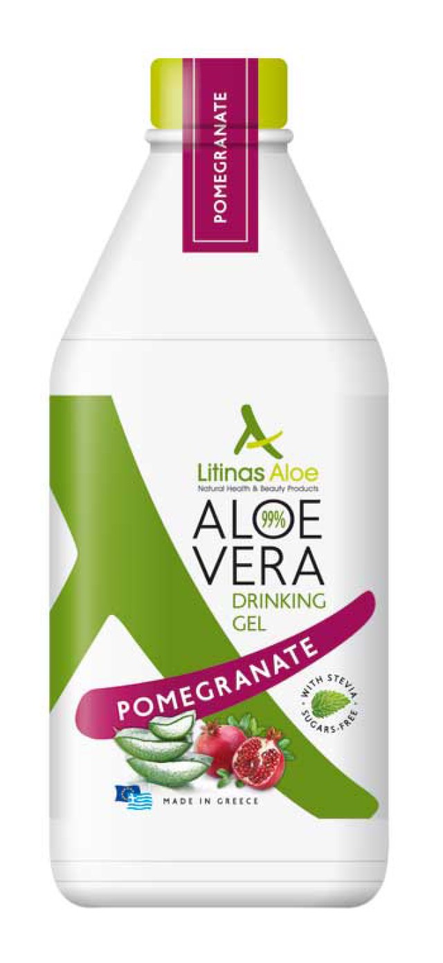 Litinas Aloe Vera Gel με Γεύση Ρόδι 1000ml