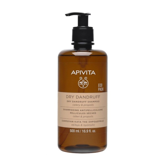 Apivita Holistic Care Dry Dandruff Shampoo 500ml (Σαμπουάν Κατά της Ξηροδερμίας με Σέλερι & Πρόπολη)