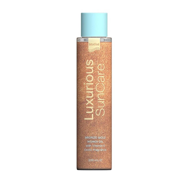 Intermed Luxurious Sun Care Bronze Gold Monoi Oil 200ml (Έλαιο Monoi για Σώμα & Μαλλιά για Έντονο Μαύρισμα & Ενυδάτωση)