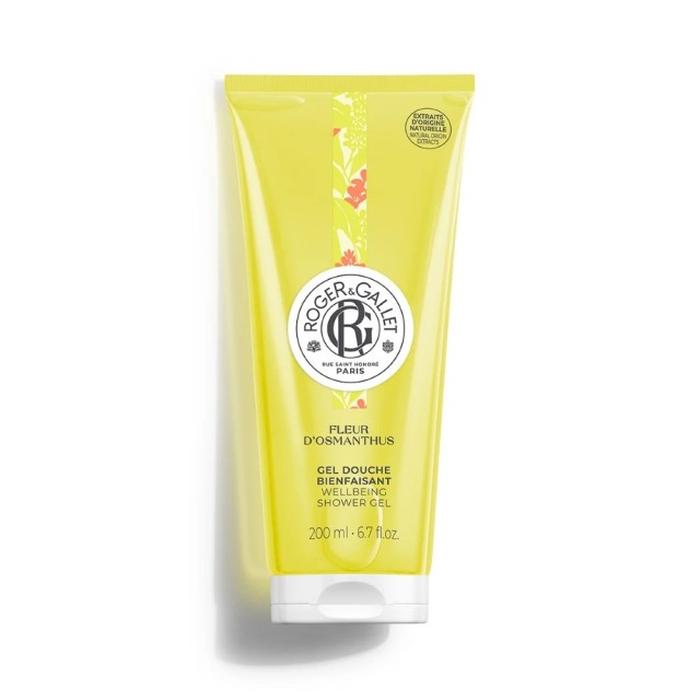 Roger & Gallet Fleur DOsmanthus Shower Gel 200ml (Αναζωογονητικό Αφρόλουτρο με Άρωμα Ιταλικό Μανταρ