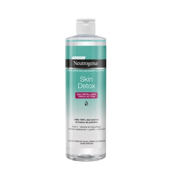 Neutrogena Skin Detox Triple Micellar Water 400ml (Νερό Καθαρισμού 3σε1)