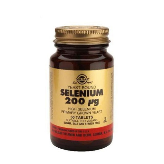Solgar Selenium 200μg 50tabs  (Ιχνοστοιχεία)
