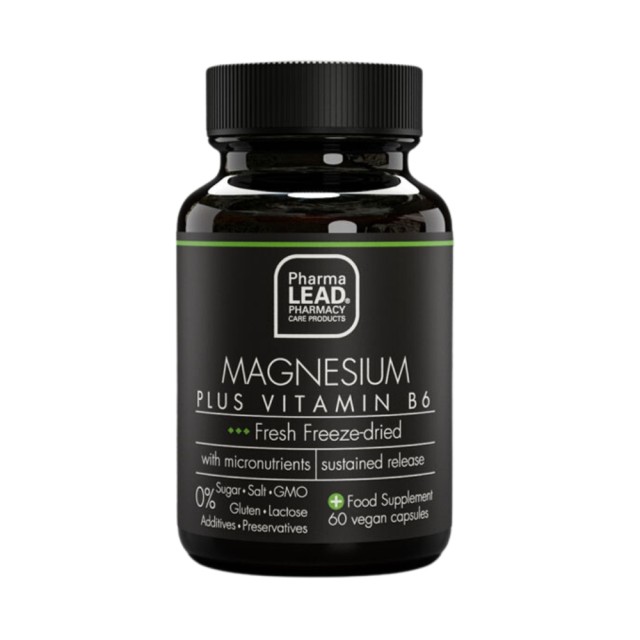 Pharmalead Black Range Magnesium Plus Vitamin B6 60caps (Συμπλήρωμα Διατροφής για Ομαλή Λειτουργία τ