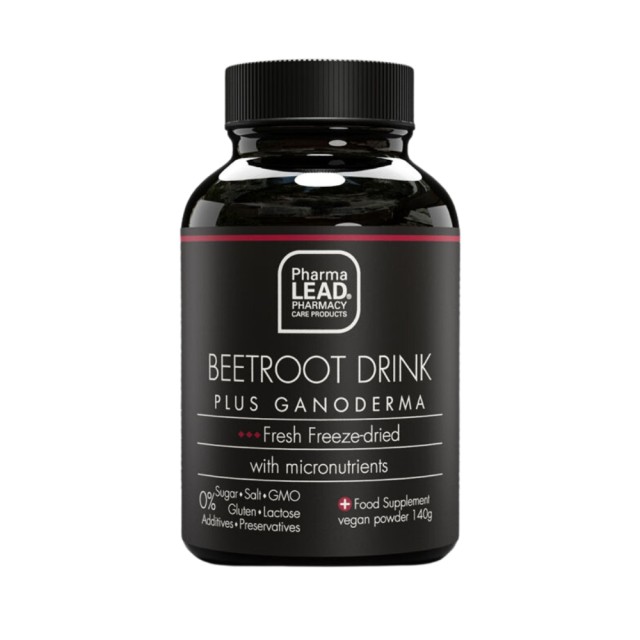 Pharmalead Black Range Beetroot Drink Plus Ganoderma Powder 140gr (Συμπλήρωμα Διατροφής για τη Βελτίωση της Αντοχής)