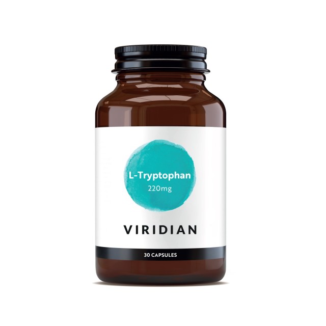 Viridian L-Tryptophan 220mg 30caps (Συμπλήρωμα Διατροφής για τη Φυσιολογική Παραγωγή Μελατονίνης)