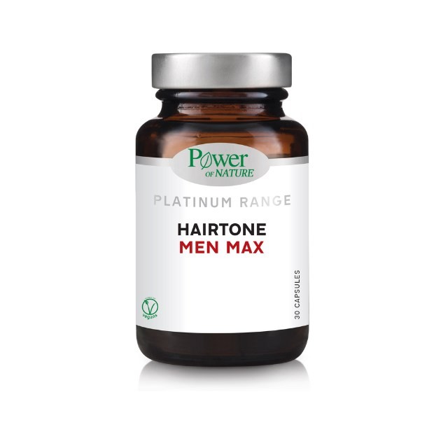 Power Platinum Hairtone Men Max 30caps (Συμπλήρωμα Διατροφής για Υγιή Μαλλιά, Νύχια & Δέρμα)