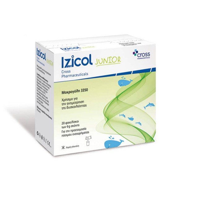 Cross Pharma Izicol Junior 20sachets (Ιατροτεχνολογικό Βοήθημα για την Αντιμετώπιση της Δυσκοιλιότητας των Παιδιών)