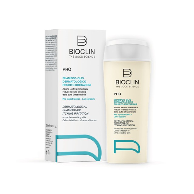 Bioclin Pro Dermatological Shampoo Oil Itching Irritation 200ml (Σαμπουάν Κατά του Κνησμού & των Ερεθισμών)