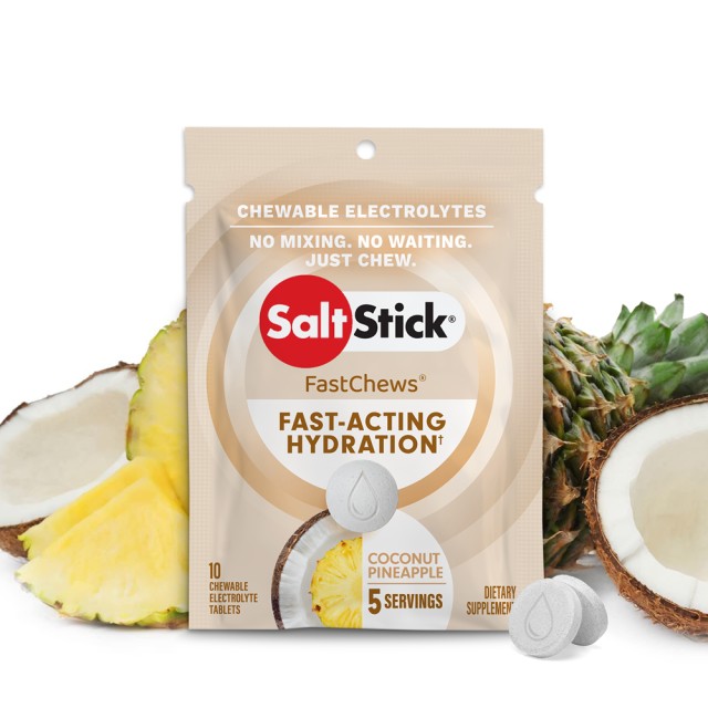 Saltstick Fastchews Fast Acting Hydration Coconut Pineapple 10tabs (Μασώμενες Ταμπλέτες για Αύξηση των Ηλεκτρολυτών του Οργανισμού)