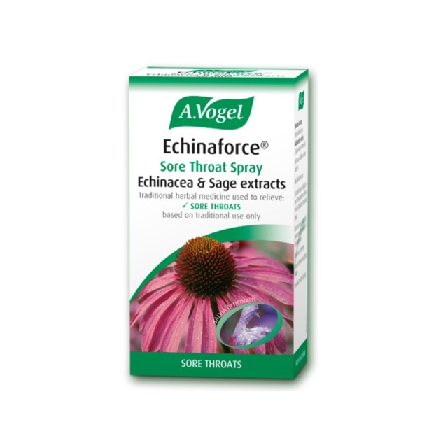 A.Vogel Echinaforce Sore Throat Spray 30ml (Σπρέι για τον Ερεθισμένο Λαιμό με Εχινάκεια & Φασκόμηλο)