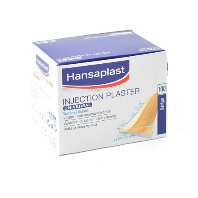 Hansaplast Universal Injection Plaster 100τεμάχια (Επιθέματα για Μικρότραυματισμούς & Κάλυψη Μετά Εν