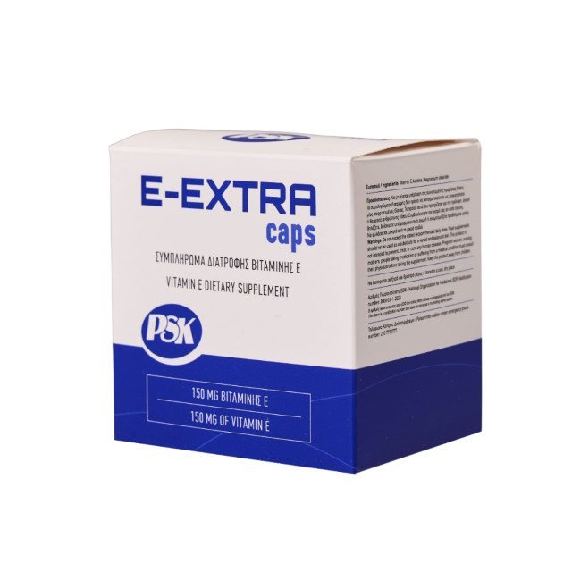 Psk E-Extra Vitamin E 60caps (Συμπλήρωμα Διατροφής Υψηλής Περιεκτικότητας σε Βιταμίνη Ε)