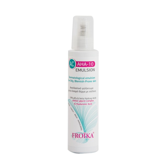 Froika AC AHA 10 Emulsion 125ml (Αναπλαστικό Γαλάκτωμα για Λιπαρή Επιδερμίδα με Ατέλειες) 