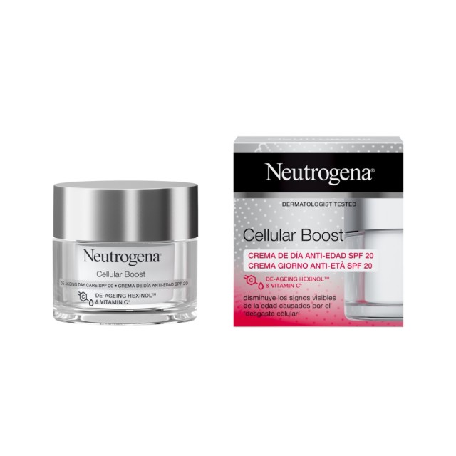 Neutrogena Cellular Boost De-Ageing Day Care SPF20 50ml (Αντιγηραντική Κρέμα Ημέρας με SPF20)