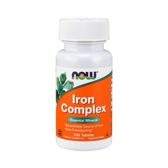 Now Foods Iron Complex 100tabs (Φόρμουλα Σιδήρου Ferrochel)