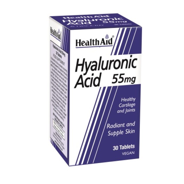 Health Aid Hyaluronic Acid 55mg 30 tabs (Αρθρώσεις-Οστά-Δέρμα)