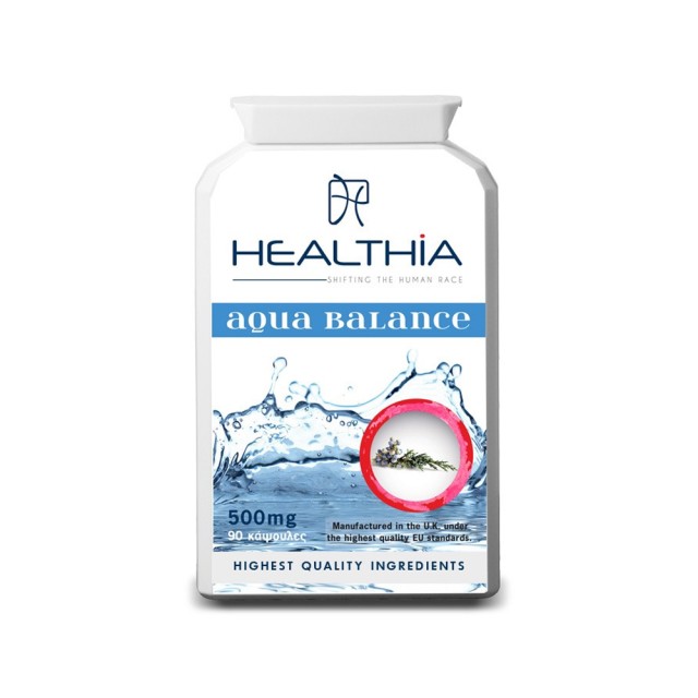 Healthia Aqua Balance 500mg 90caps (Συμπλήρωμα Διατροφής για την Καταπολέμηση της Κατακράτησης Υγρών) 
