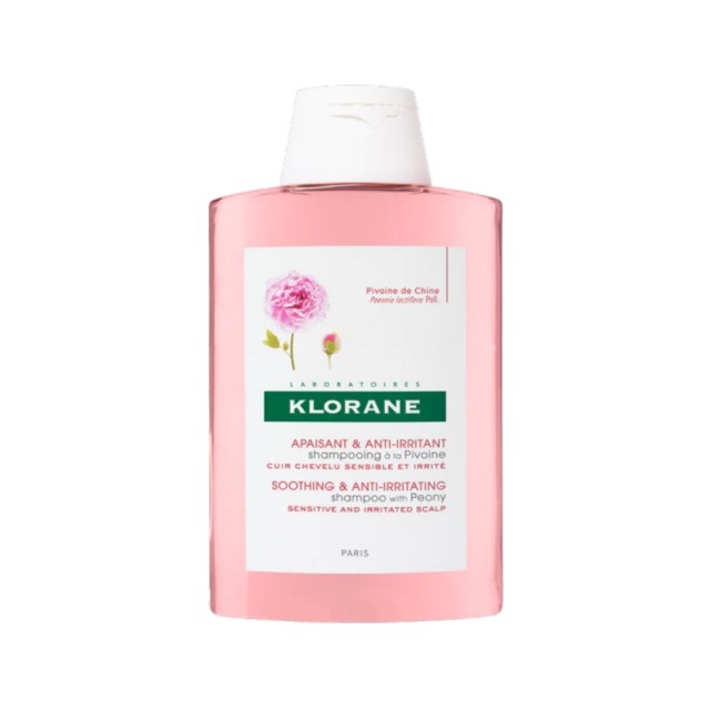 Klorane Peony Soothing & Anti-Irritating Shampoo 200ml (Σαμπουάν για το Ερεθισμένο Τριχωτό με Εκχύλι