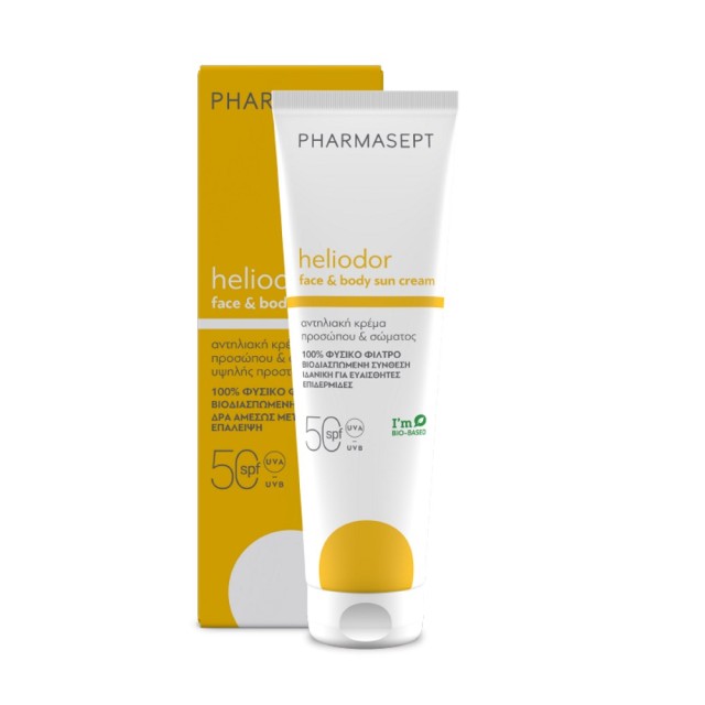 Pharmasept Heliodor Face & Body Sun Cream SPF50 150ml (Αντηλιακή Κρέμα Προσώπου & Σώματος Υψηλής Προ
