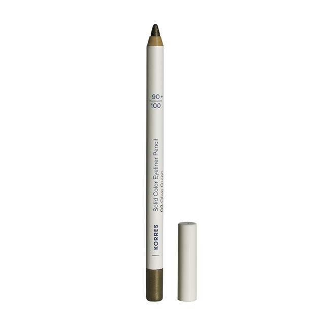 Korres Solid Color Eyeliner Pencil 03 Olive Green 1,2gr (Μολύβι Ματιών - Πράσινο Χρώμα)