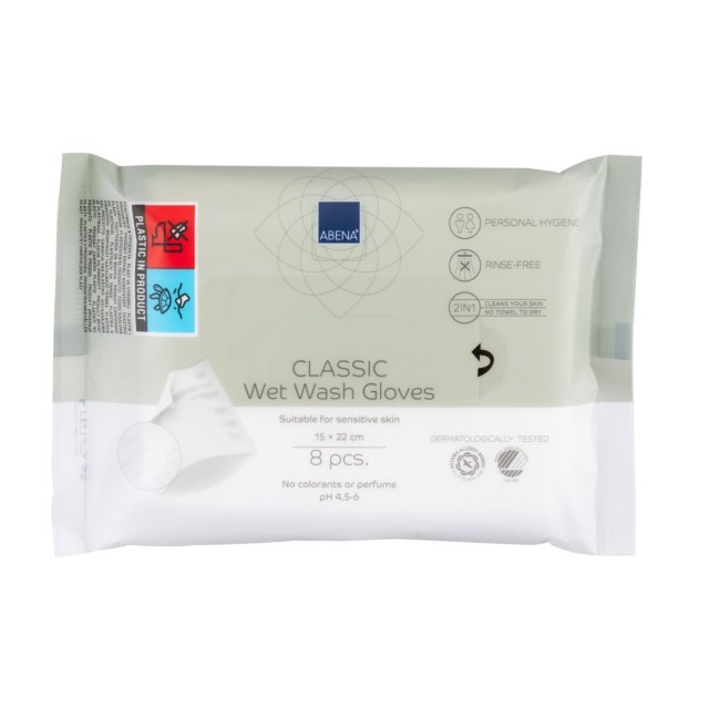 Abena Classic Wet Wash Gloves 8pcs