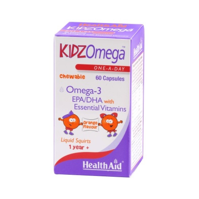 Health Aid Kidz Omega 60caps (Συμπλήρωμα Διατροφής για Ενίσχυση του Οργανισμού των Παιδιών)