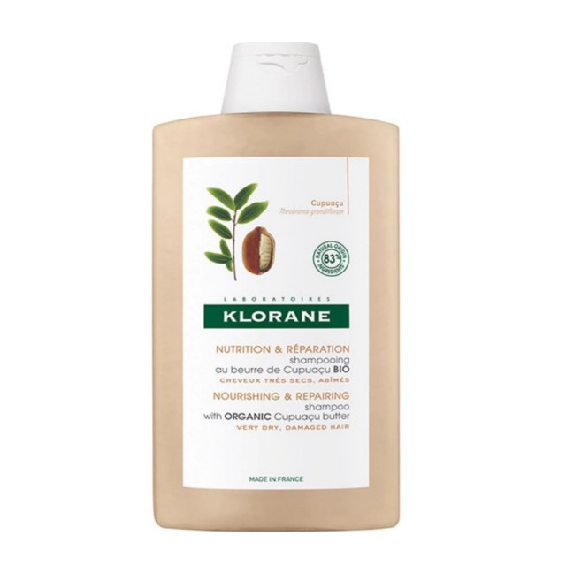 Klorane Cupuacu Nourishing & Repairing Shampoo 400ml (Σαμπουάν με Βιολογικό Cupuacu για Πολύ Ξηρά Μαλλιά)