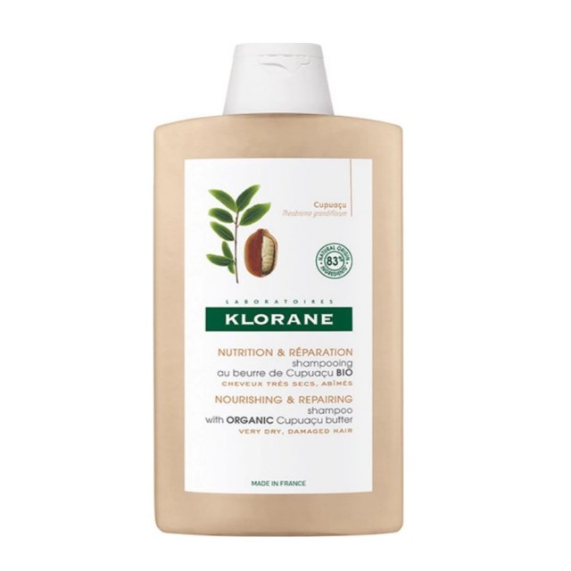 Klorane Cupuacu Nourishing & Repairing Shampoo 400ml (Σαμπουάν με Βιολογικό Cupuacu για Πολύ Ξηρά Μα