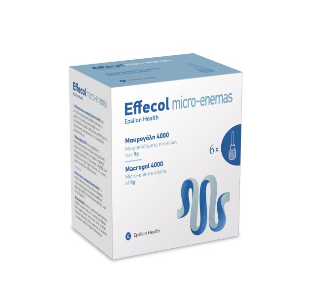 Effecol Micro-Enemas 6x9gr (Μικροκλύσματα Ενηλίκων για Ορθική Χρήση)