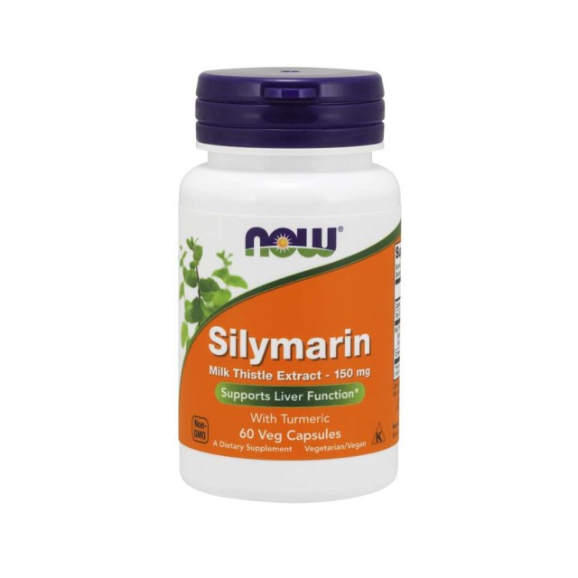 Now Foods Milk Thistle Silymarin 150mg 60vcaps (Αντιοξειδωτικό για τη Σωστή Υπατική Λειτουργία)